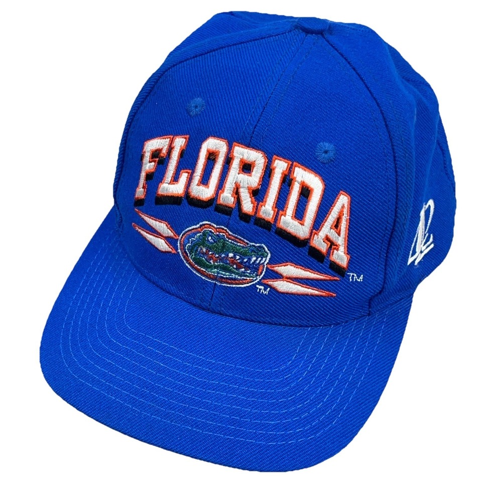 Vintage Florida Gators Hat Cap Snapback 90s Logo Athletic Diamond Spike Wool